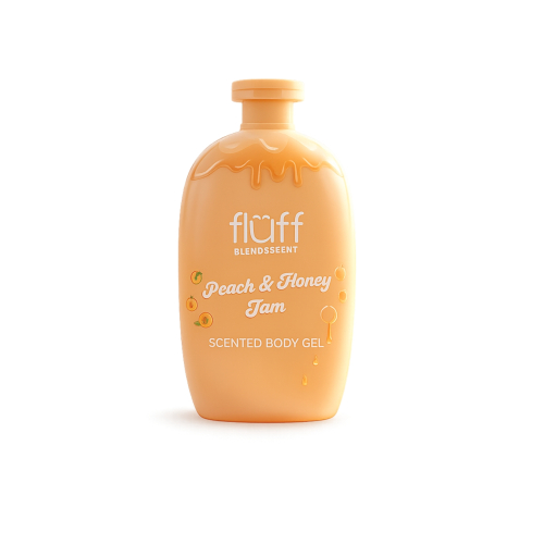 Fluff Blend & Scent Peach & Honey Jam Shower Gel 280ml
