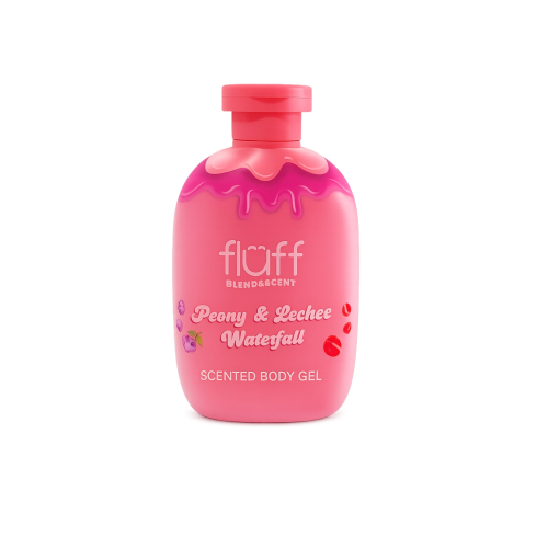 Fluff Blend & Scent Peony & Lychee Waterfall Scented Body Gel 280 ml